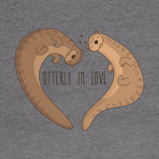 Otterly in love otters by Dreamy Panda Designs
